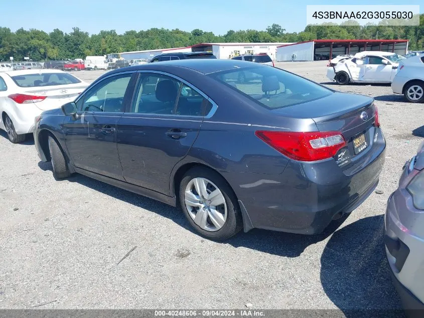 2016 Subaru Legacy 2.5I VIN: 4S3BNAA62G3055030 Lot: 40248606