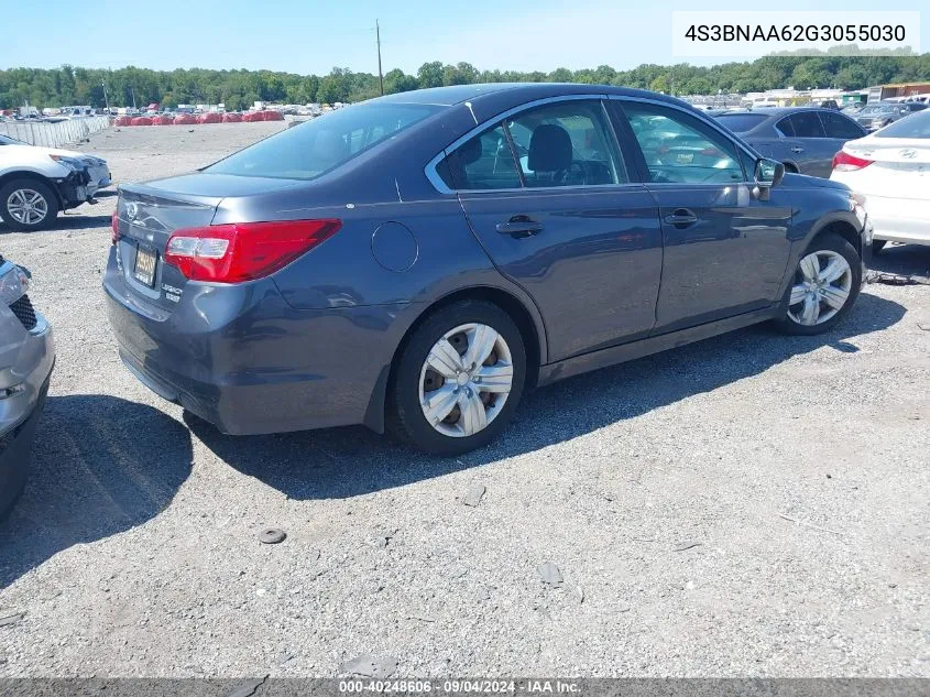 2016 Subaru Legacy 2.5I VIN: 4S3BNAA62G3055030 Lot: 40248606