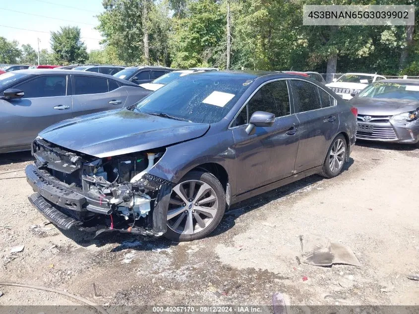 2016 Subaru Legacy 2.5I Limited VIN: 4S3BNAN65G3039902 Lot: 40267170