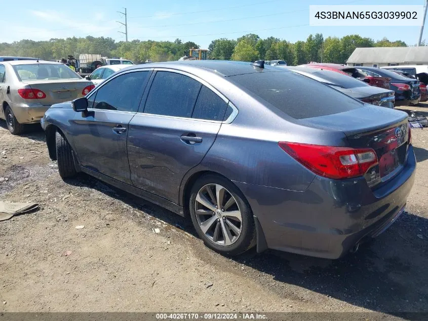 2016 Subaru Legacy 2.5I Limited VIN: 4S3BNAN65G3039902 Lot: 40267170