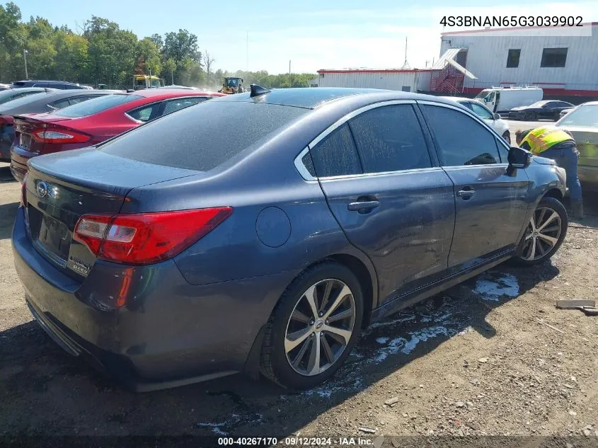 2016 Subaru Legacy 2.5I Limited VIN: 4S3BNAN65G3039902 Lot: 40267170