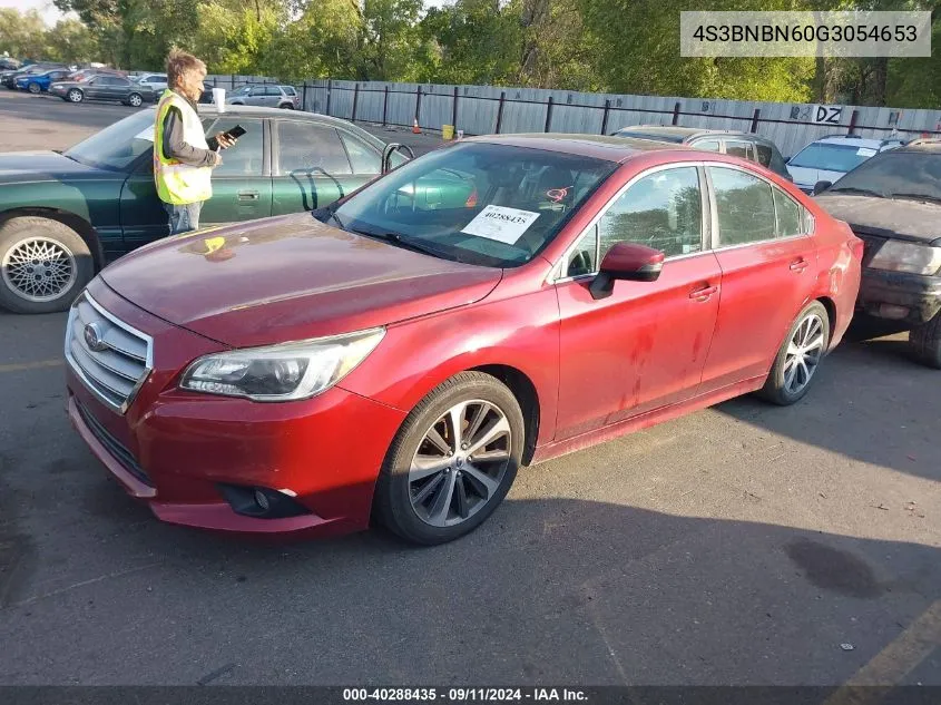 2016 Subaru Legacy 2.5I Limited VIN: 4S3BNBN60G3054653 Lot: 40288435