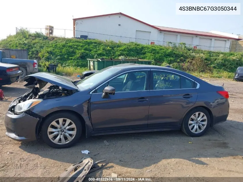 4S3BNBC67G3050344 2016 Subaru Legacy 2.5I Premium