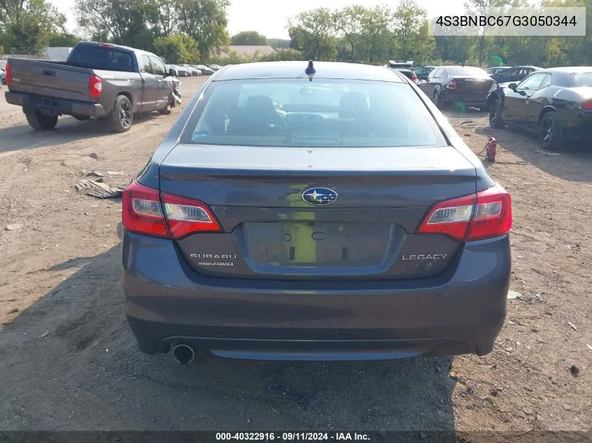 4S3BNBC67G3050344 2016 Subaru Legacy 2.5I Premium