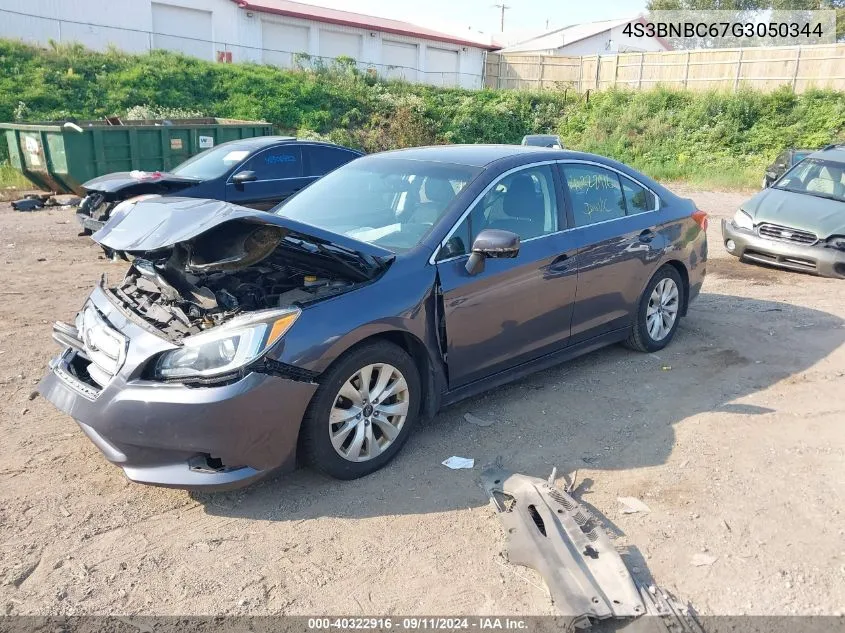 2016 Subaru Legacy 2.5I Premium VIN: 4S3BNBC67G3050344 Lot: 40322916