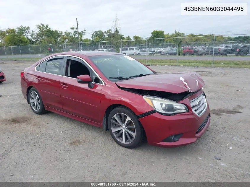 2016 Subaru Legacy 3.6R Limited VIN: 4S3BNEN60G3044495 Lot: 40351769