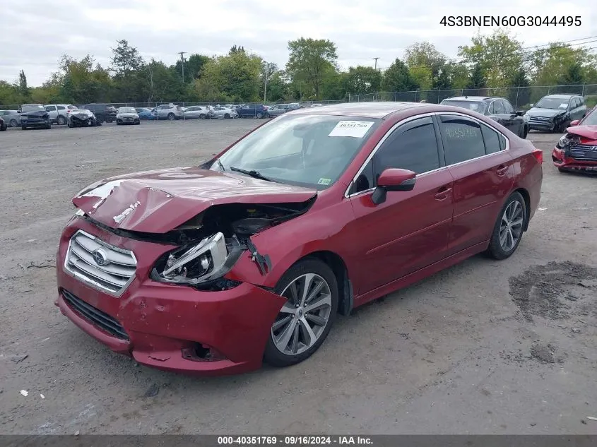 2016 Subaru Legacy 3.6R Limited VIN: 4S3BNEN60G3044495 Lot: 40351769