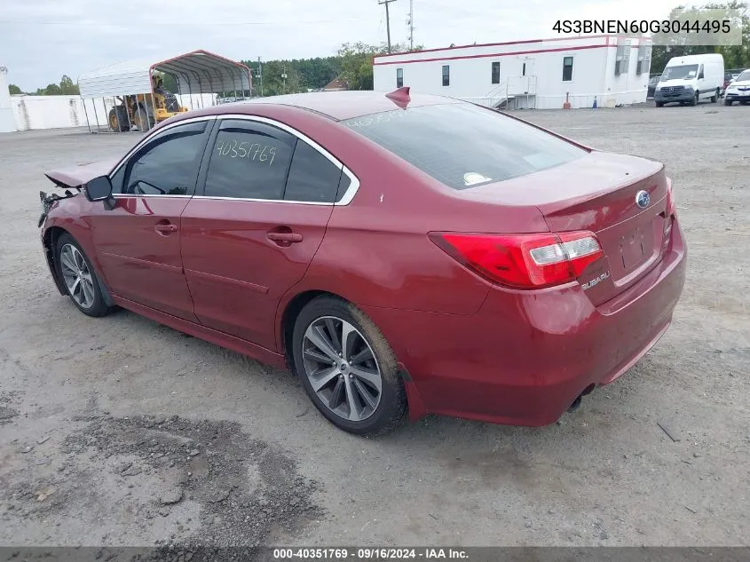 2016 Subaru Legacy 3.6R Limited VIN: 4S3BNEN60G3044495 Lot: 40351769