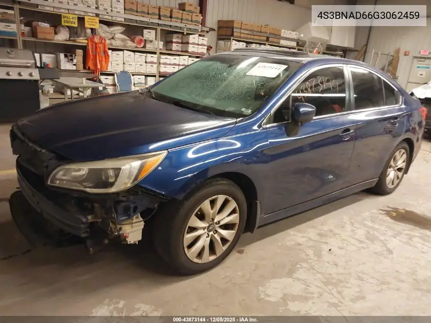 4S3BNAD66G3062459 2016 Subaru Legacy 2.5I Premium