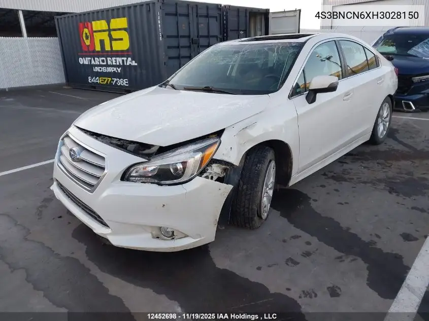 4S3BNCN6XH3028150 2017 Subaru Legacy 2.5I Limited