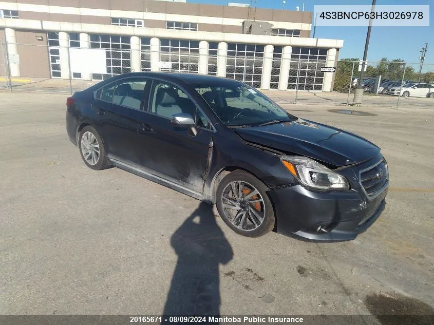 4S3BNCP63H3026978 2017 Subaru Legacy 2.5I