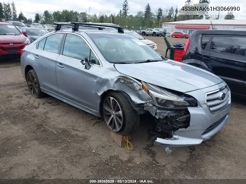 4S3BNAK61H3066990 2017 Subaru Legacy 2.5I Limited