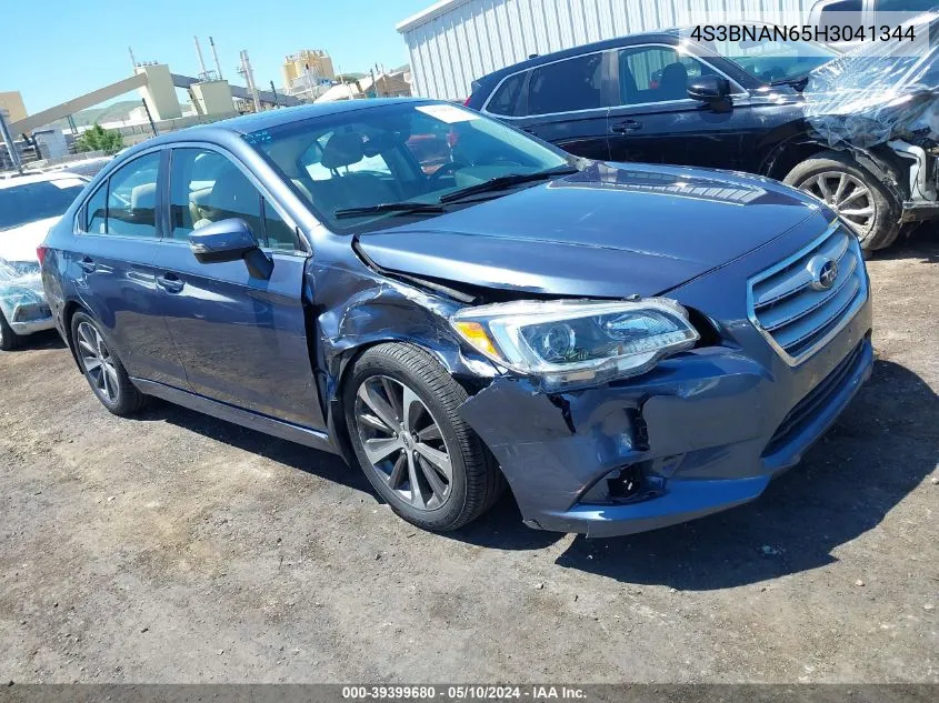 2017 Subaru Legacy 2.5I Limited VIN: 4S3BNAN65H3041344 Lot: 39399680