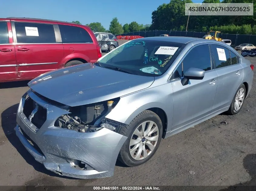 2017 Subaru Legacy 2.5I Premium VIN: 4S3BNAC67H3023625 Lot: 39461501