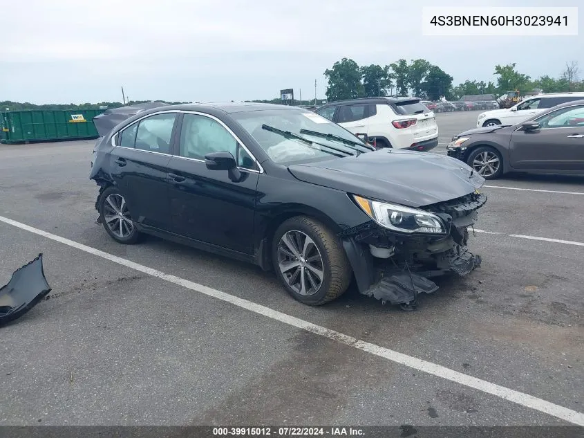 2017 Subaru Legacy 3.6R Limited VIN: 4S3BNEN60H3023941 Lot: 39915012