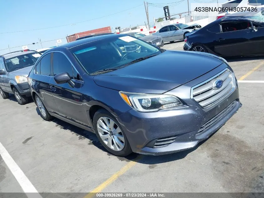 2017 Subaru Legacy 2.5I Premium VIN: 4S3BNAC69H3057436 Lot: 39926269