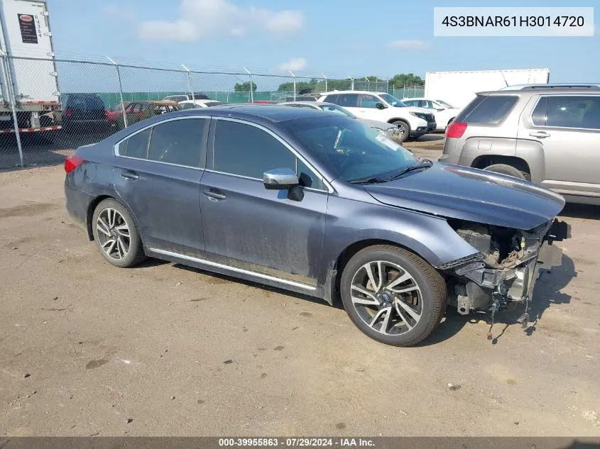 4S3BNAR61H3014720 2017 Subaru Legacy 2.5I Sport