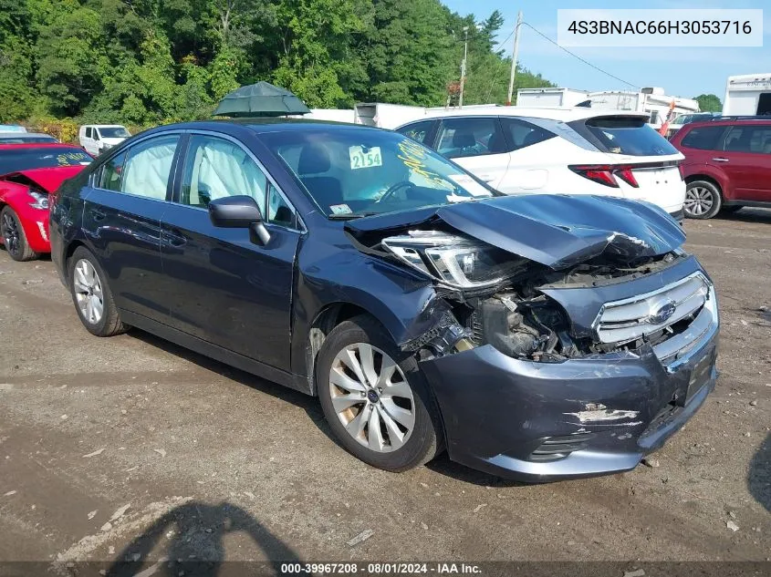 2017 Subaru Legacy 2.5I Premium VIN: 4S3BNAC66H3053716 Lot: 39967208