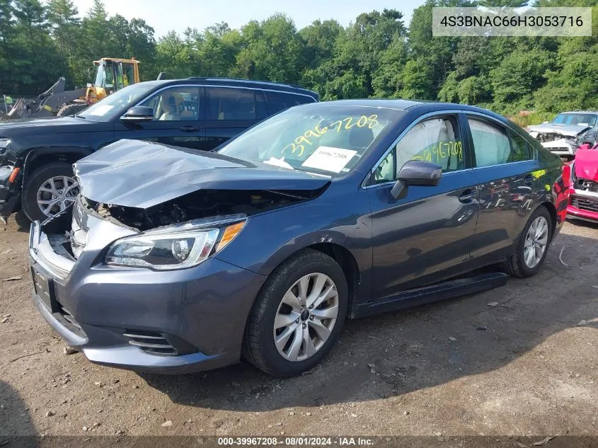 2017 Subaru Legacy 2.5I Premium VIN: 4S3BNAC66H3053716 Lot: 39967208