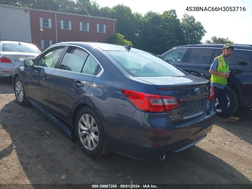 2017 Subaru Legacy 2.5I Premium VIN: 4S3BNAC66H3053716 Lot: 39967208