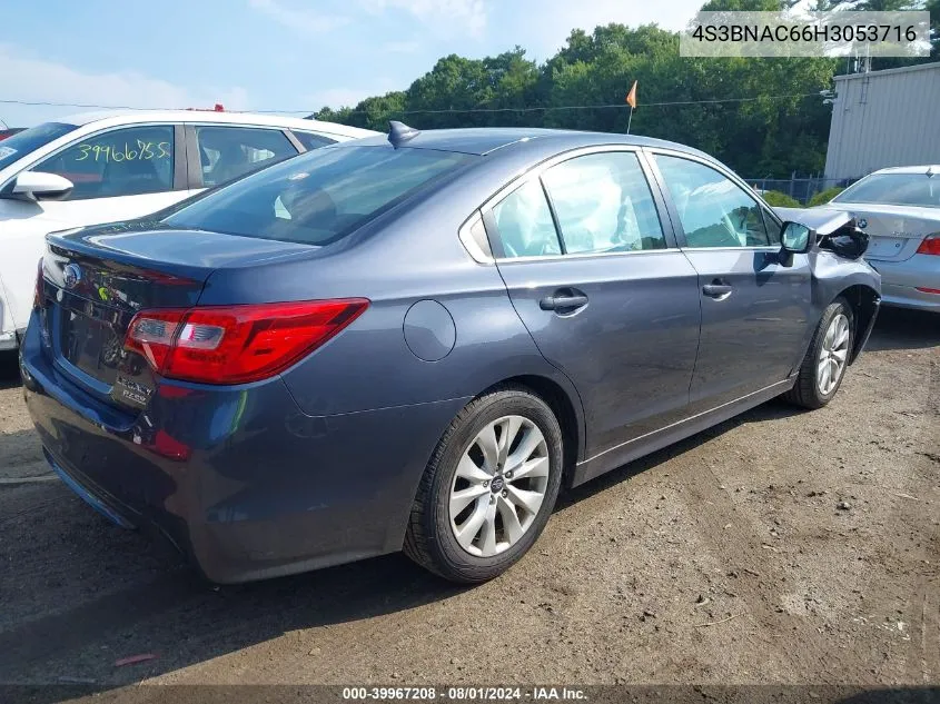 2017 Subaru Legacy 2.5I Premium VIN: 4S3BNAC66H3053716 Lot: 39967208