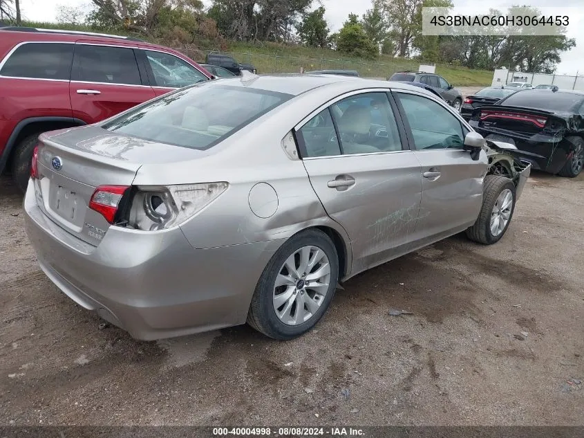 2017 Subaru Legacy 2.5I Premium VIN: 4S3BNAC60H3064453 Lot: 40004998