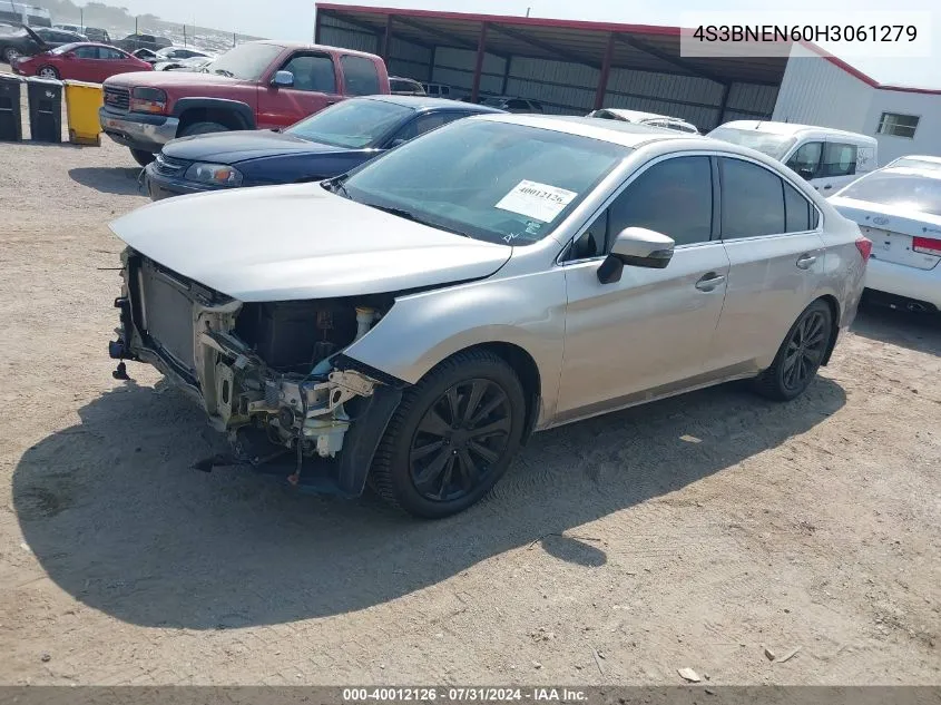 2017 Subaru Legacy 3.6R Limited VIN: 4S3BNEN60H3061279 Lot: 40012126