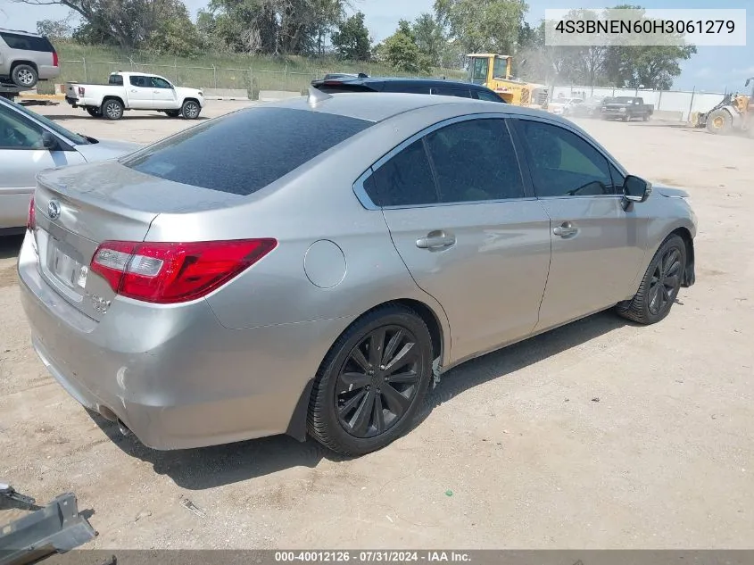 2017 Subaru Legacy 3.6R Limited VIN: 4S3BNEN60H3061279 Lot: 40012126