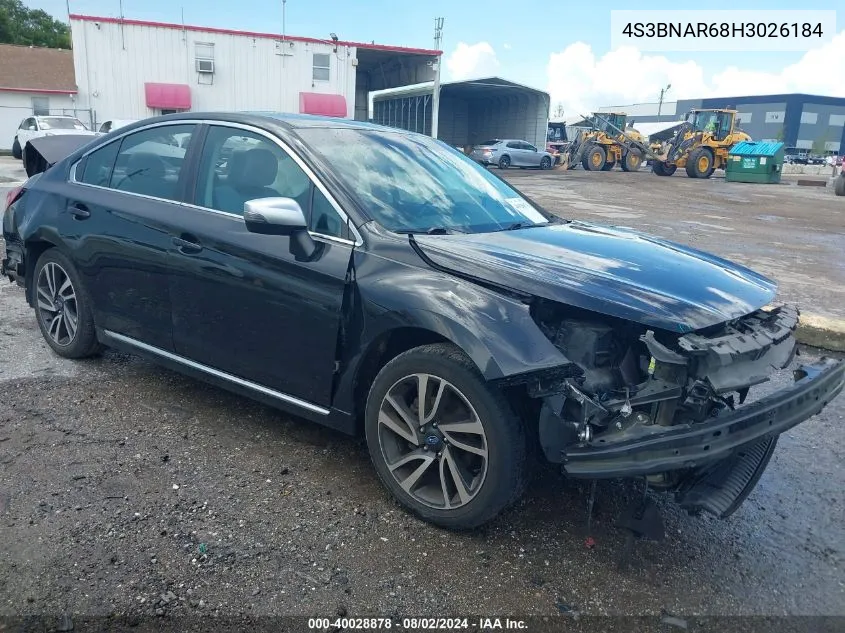 2017 Subaru Legacy 2.5I Sport VIN: 4S3BNAR68H3026184 Lot: 40028878