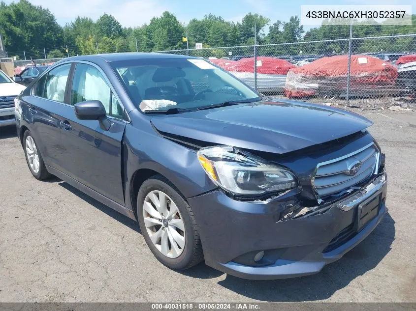 2017 Subaru Legacy 2.5I Premium VIN: 4S3BNAC6XH3052357 Lot: 40031518