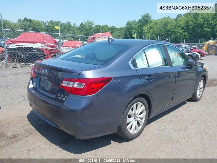 2017 Subaru Legacy 2.5I Premium VIN: 4S3BNAC6XH3052357 Lot: 40031518