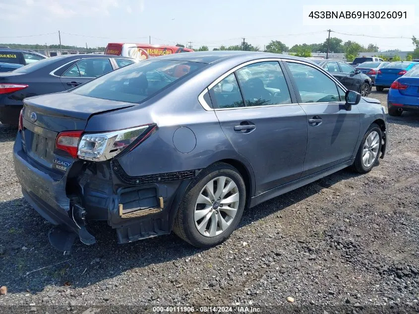 4S3BNAB69H3026091 2017 Subaru Legacy 2.5I