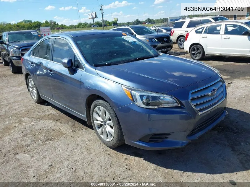 2017 Subaru Legacy 2.5I Premium VIN: 4S3BNAC64H3041709 Lot: 40138581