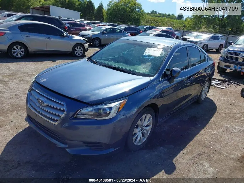 2017 Subaru Legacy 2.5I Premium VIN: 4S3BNAC64H3041709 Lot: 40138581