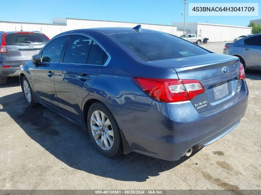 2017 Subaru Legacy 2.5I Premium VIN: 4S3BNAC64H3041709 Lot: 40138581