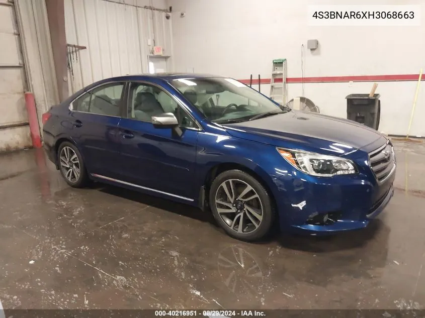 2017 Subaru Legacy 2.5I Sport VIN: 4S3BNAR6XH3068663 Lot: 40216951