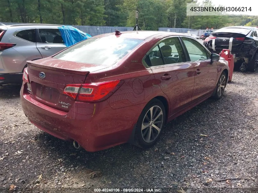 4S3BNEN68H3066214 2017 Subaru Legacy 3.6R Limited