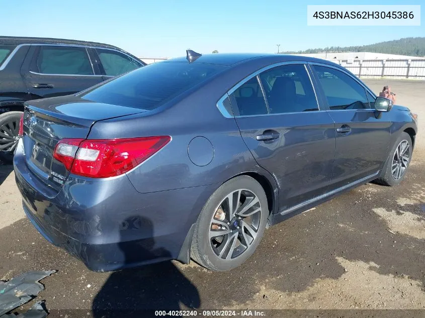 2017 Subaru Legacy 2.5I Sport VIN: 4S3BNAS62H3045386 Lot: 40252240