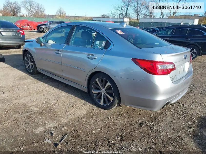 4S3BNEN64H3061740 2017 Subaru Legacy 3.6R Limited