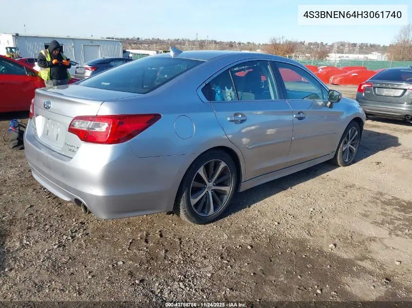 4S3BNEN64H3061740 2017 Subaru Legacy 3.6R Limited