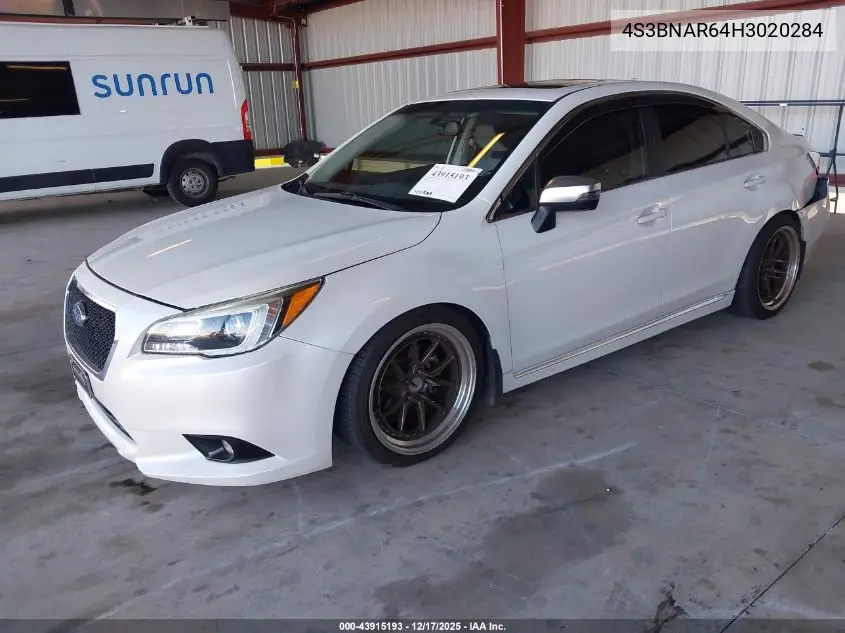 4S3BNAR64H3020284 2017 Subaru Legacy 2.5I Sport