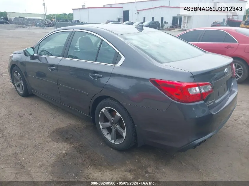 2018 Subaru Legacy 2.5I Premium VIN: 4S3BNAC60J3012343 Lot: 39240560