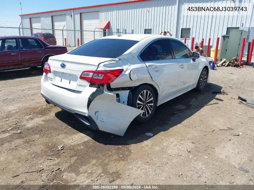 2018 Subaru Legacy 2.5I Premium VIN: 4S3BNAC68J3039743 Lot: 39382399