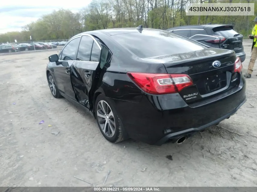 4S3BNAN6XJ3037618 2018 Subaru Legacy 2.5I Limited