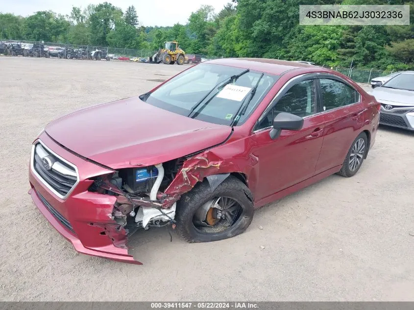 2018 Subaru Legacy 2.5I VIN: 4S3BNAB62J3032336 Lot: 39411547