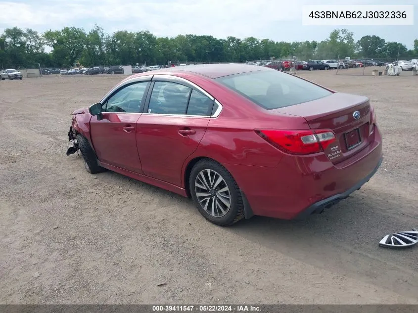 2018 Subaru Legacy 2.5I VIN: 4S3BNAB62J3032336 Lot: 39411547