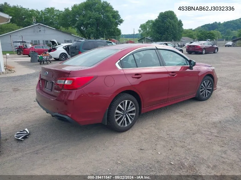 4S3BNAB62J3032336 2018 Subaru Legacy 2.5I