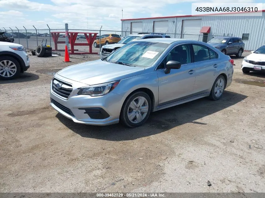 2018 Subaru Legacy 2.5I VIN: 4S3BNAA68J3046310 Lot: 39452729