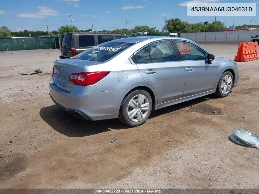 2018 Subaru Legacy 2.5I VIN: 4S3BNAA68J3046310 Lot: 39452729