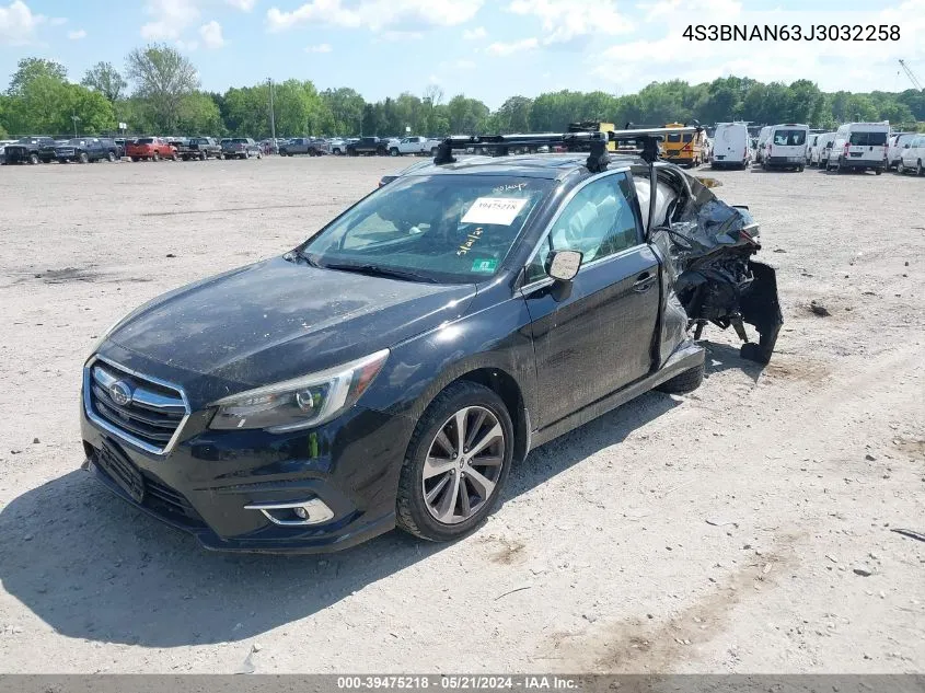 4S3BNAN63J3032258 2018 Subaru Legacy 2.5I Limited